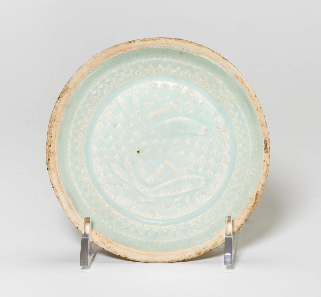 A seafood dish plated and ready to serve